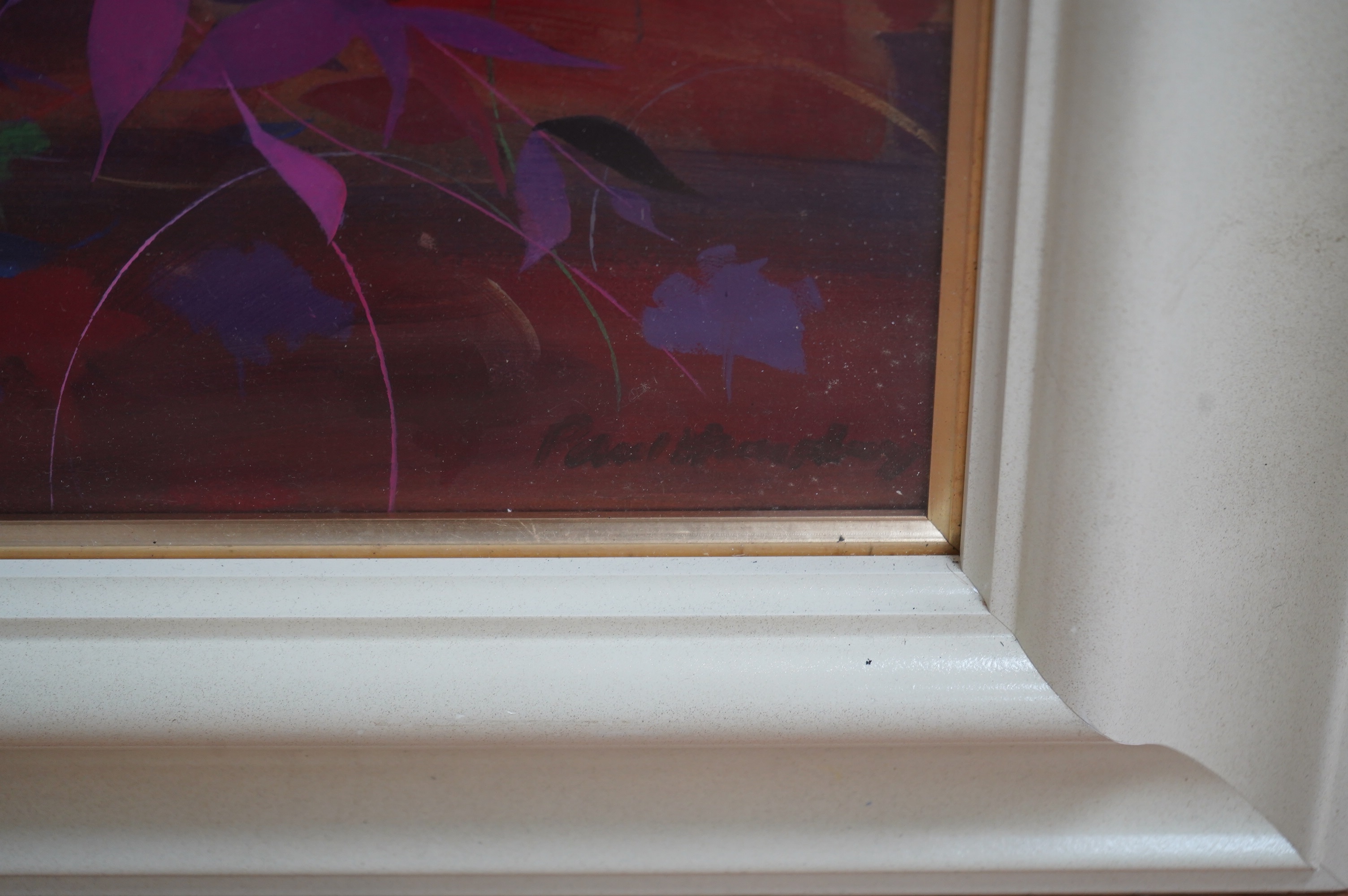 Paul Humphrey, Contemporary oil on board, Abstract composition, Study of a woman's head, signed, 64 x 57cm. Condition - good